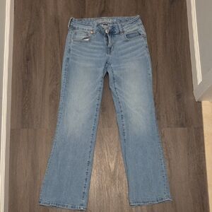 A&E 2016 Light Blue Women's Straight Leg Jeans